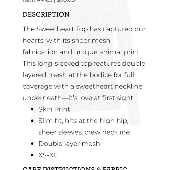 Cabi Mesh Sweetheart Top - Picture 2 of 2